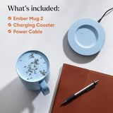 Ember Temperature Control Smart Mug 2, 14 Oz, App-Controlled Heated Coffee Mug with 80 Min Battery Life and Improved Design, White